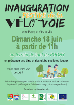 Inauguration de la Vélo-voie entre Pogny et Vitry-la-Ville