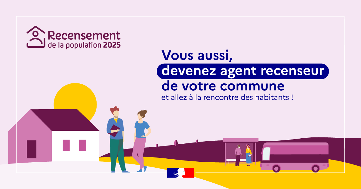 Appel à candidature : Agent recenseur pour le recensement de la population 2025